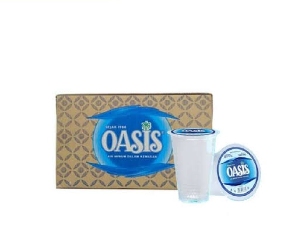 Air Mineral OASIS gelas 48 x 240ml