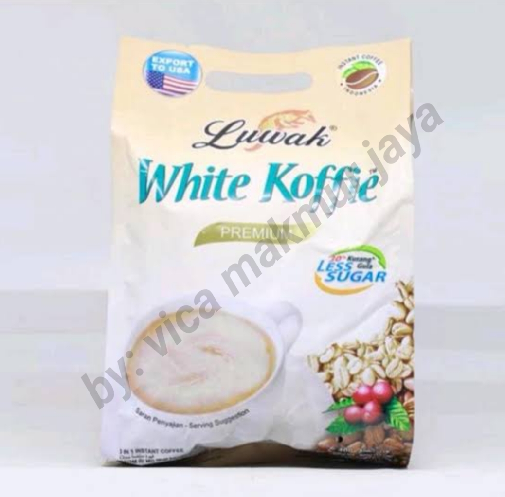 Luwak White Coffee Less Sugar 20 x 20gr