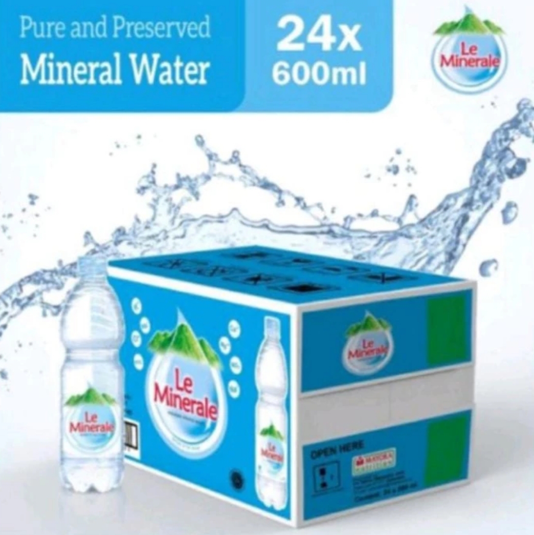 Air Mineral LE MINERALE 600ml x 24 Pcs/Dus