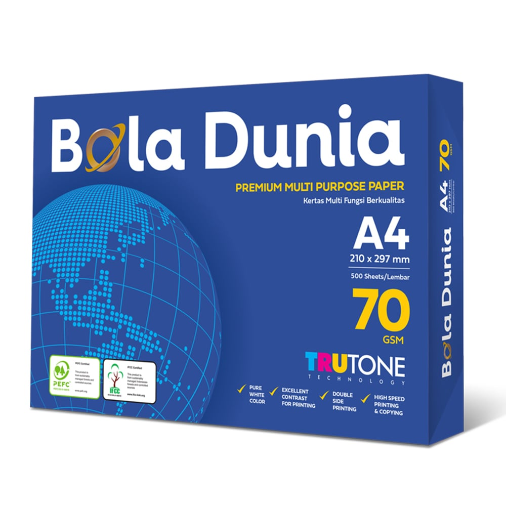 Bola Dunia Copy Paper A4 70g