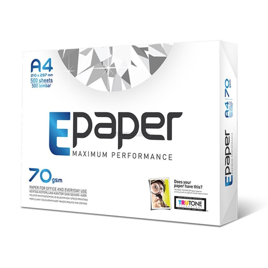 e-Paper Kertas HVS A4 (Kertas Fotokopi) 70g