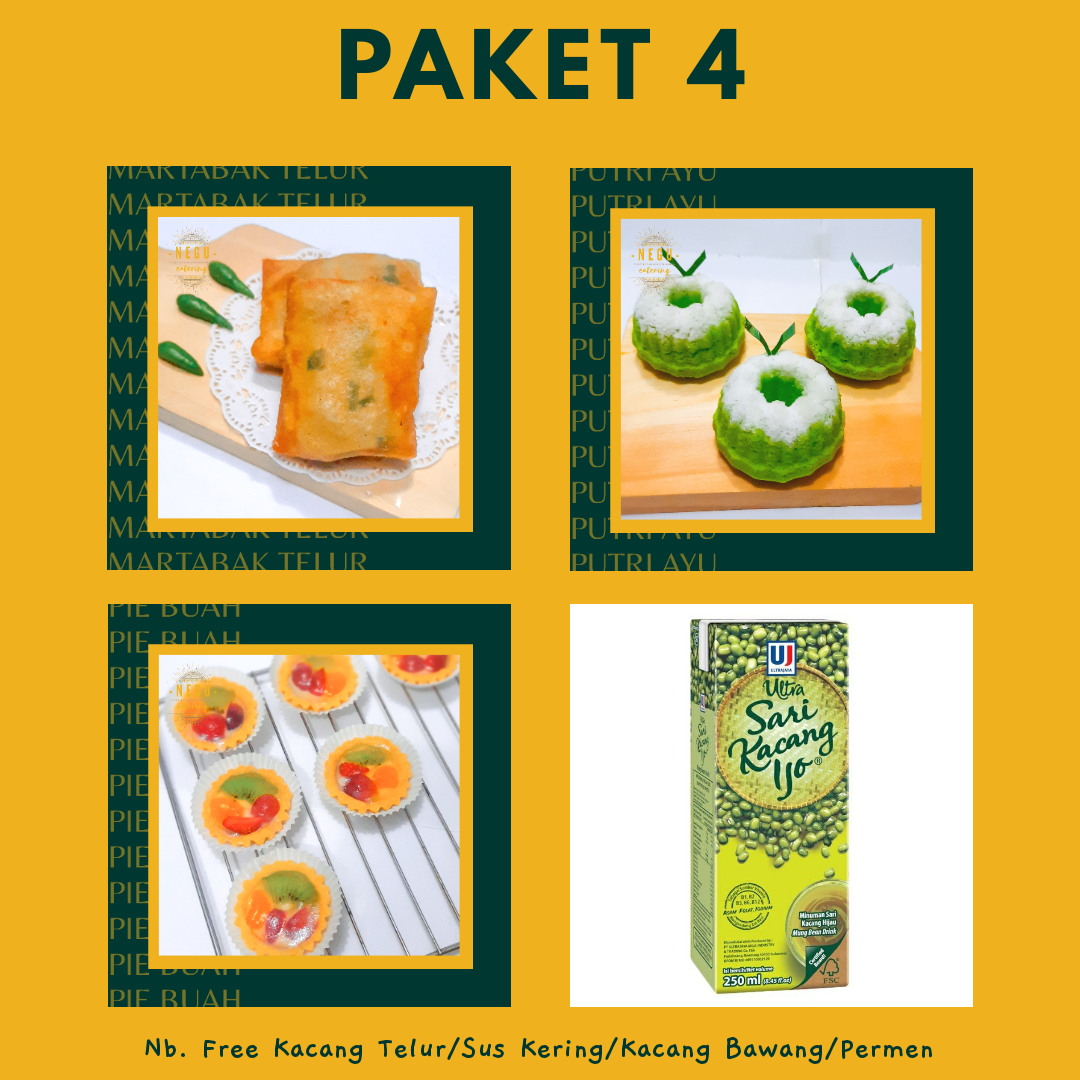 Paket 4 Snack Box by NEGU