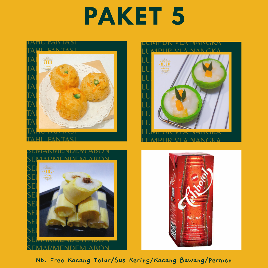 Paket 5 Snack Box by NEGU
