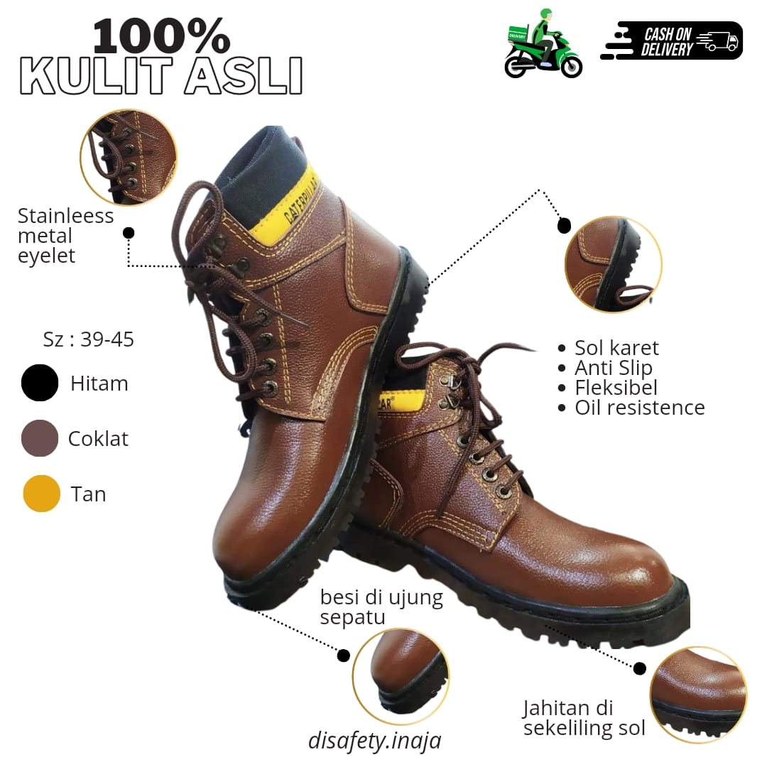 Safety Caterpillar Coklat