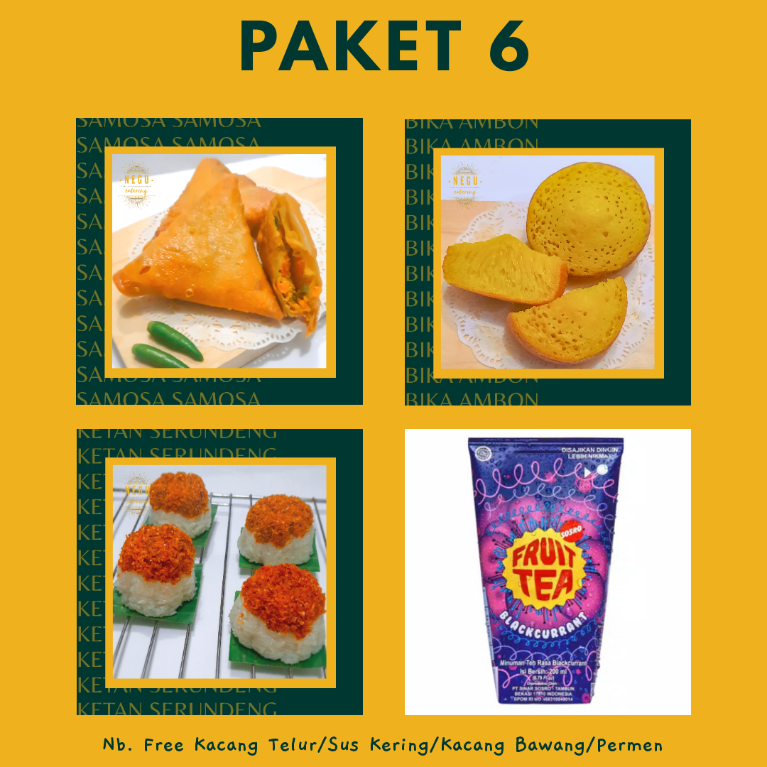 Paket 6 Snack Box by NEGU