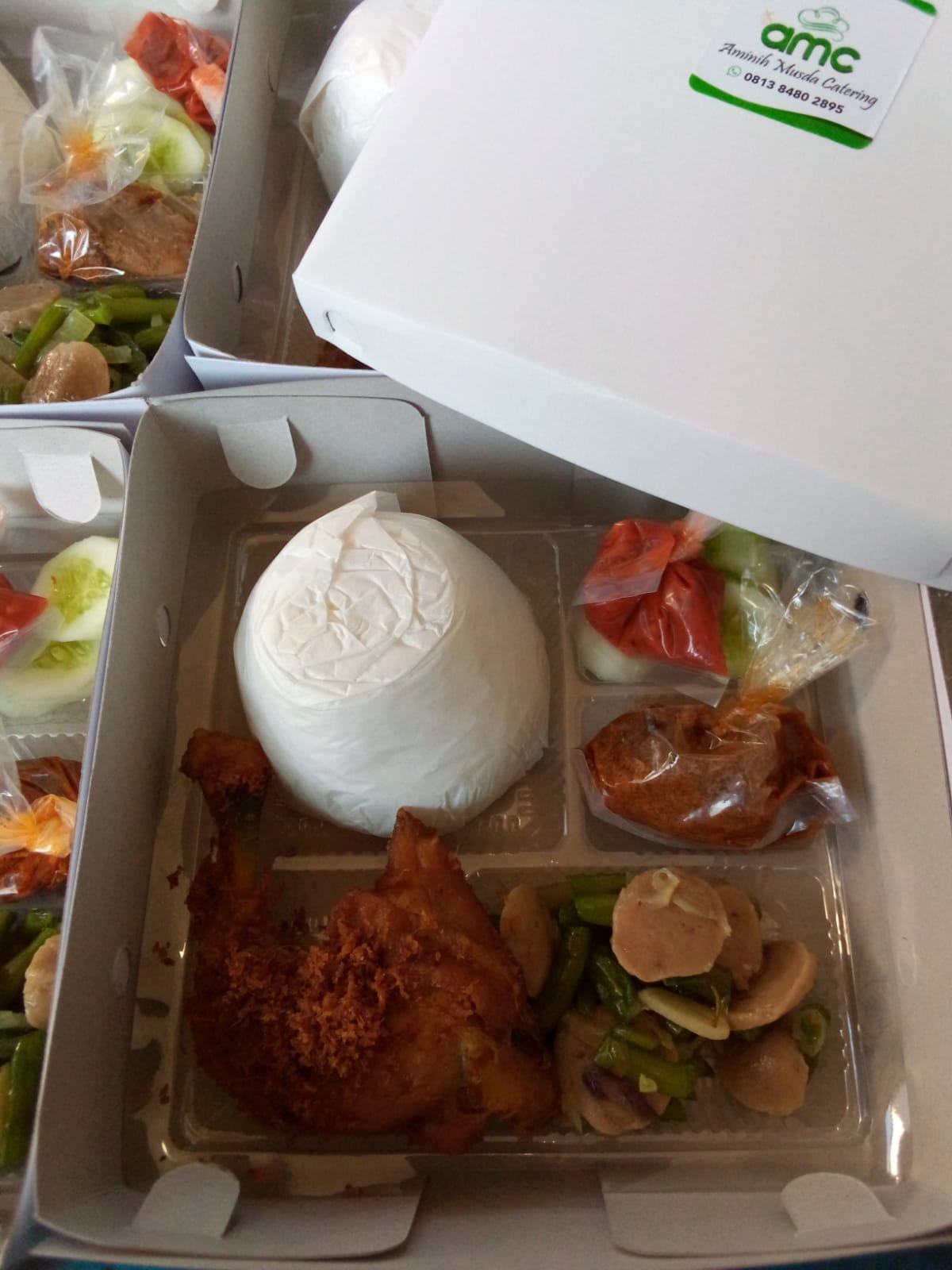 Nasi box paket 125 orang