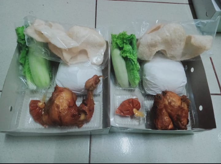 Nasi Box Ayam Baka Caesar