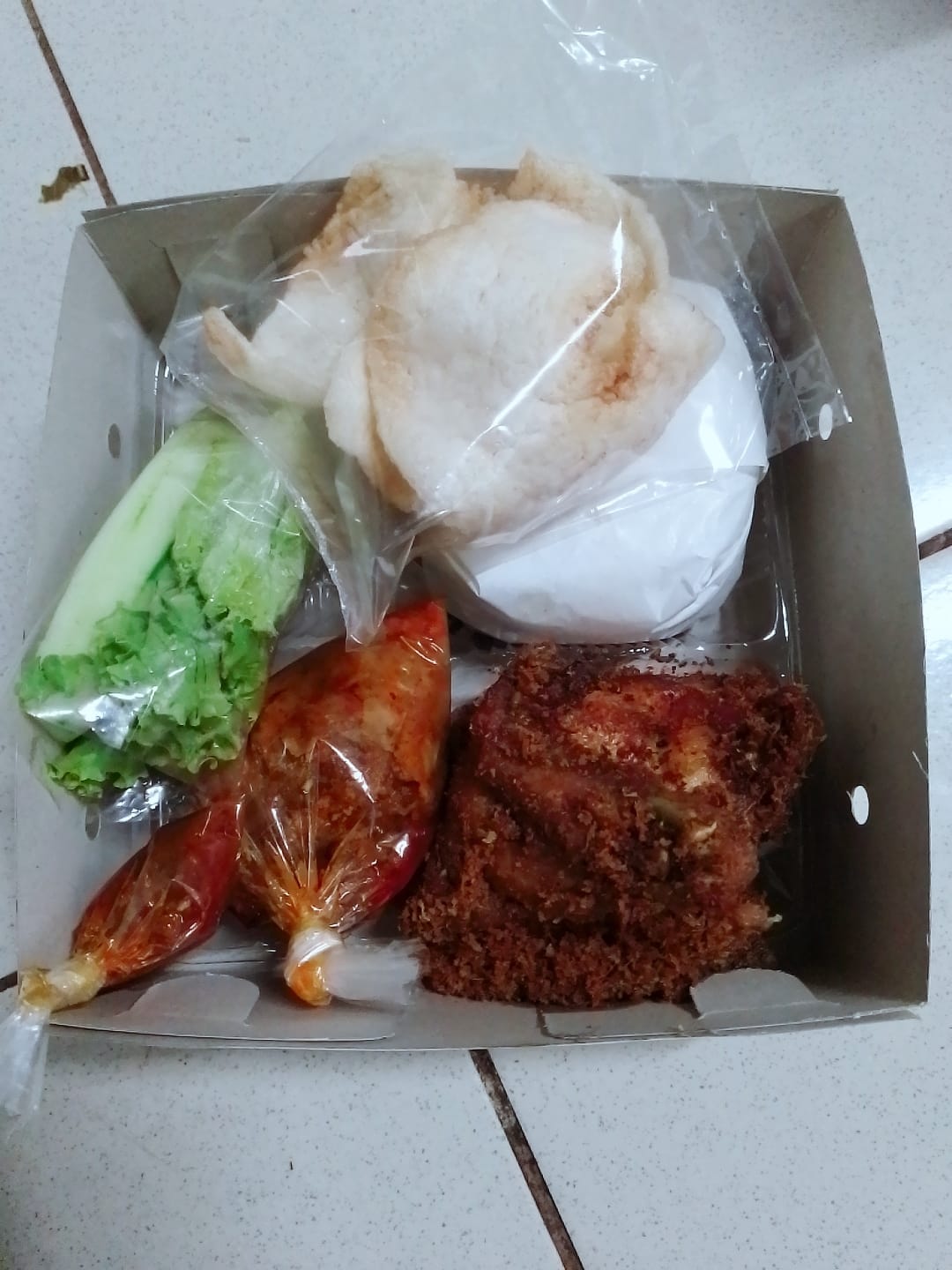 Paket Komplit Nasi Box Sambel Goreng Kentang