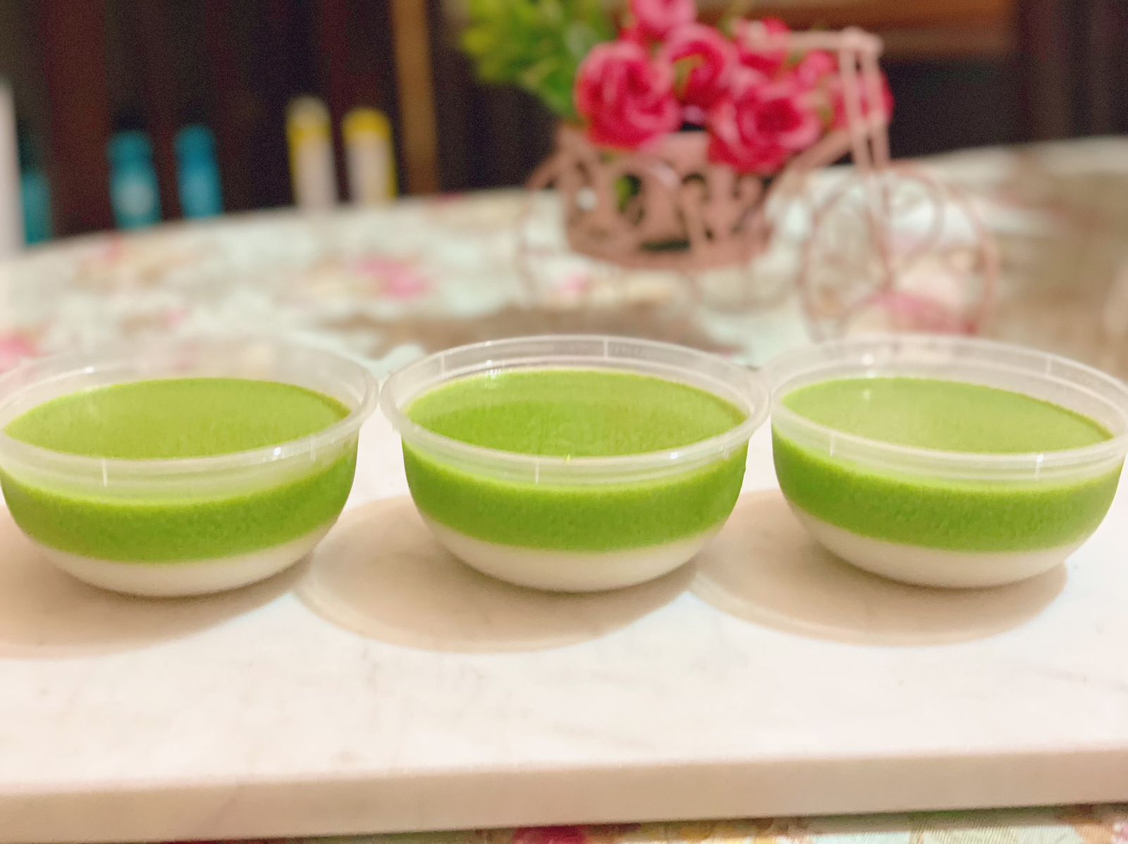 Puding Pandan Hijau