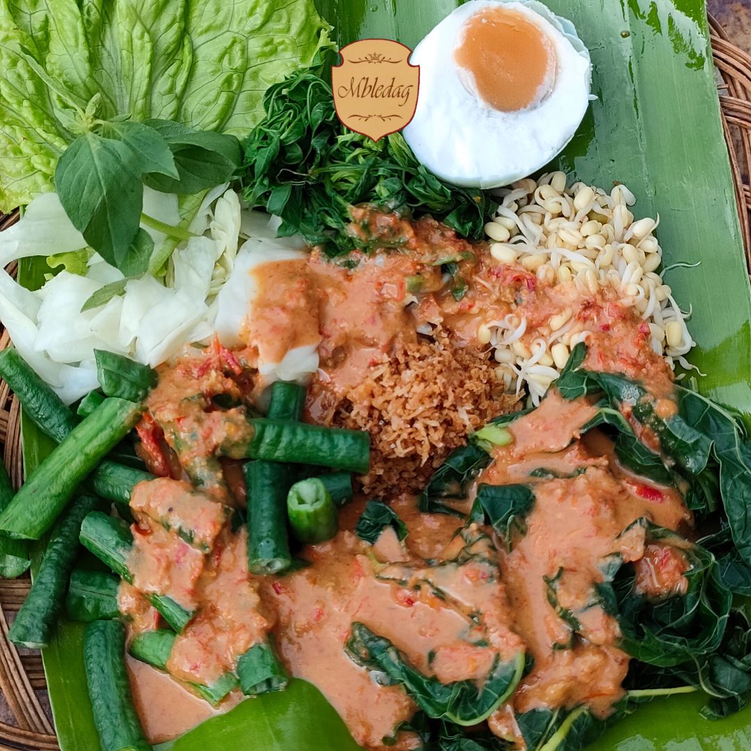 Nasi Pecel Sayuran (Box) by Mbledag Catering