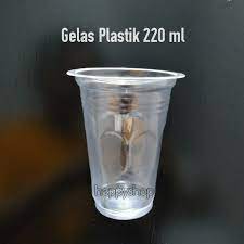 gelas plasti Uk. 220 Ml