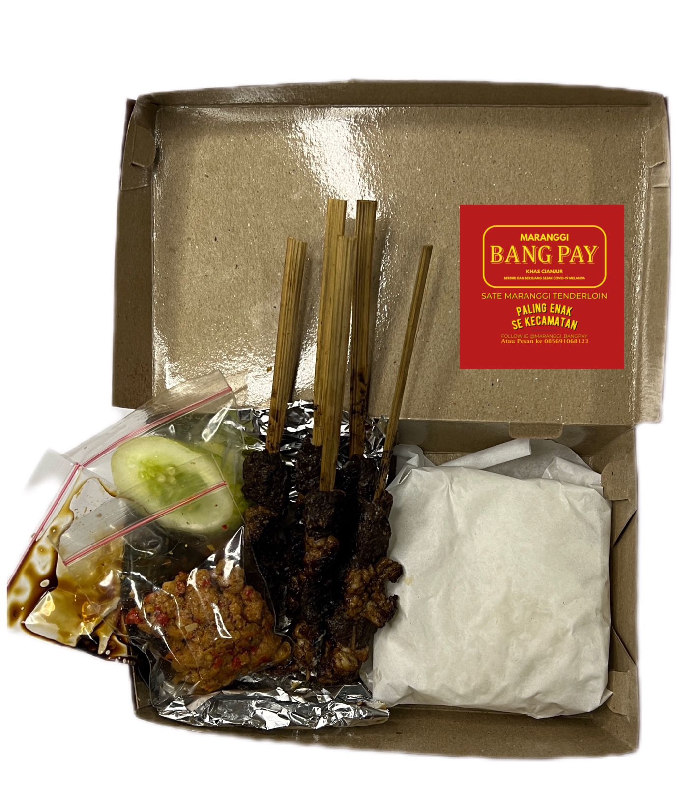 Paket Nasi Sate Campur