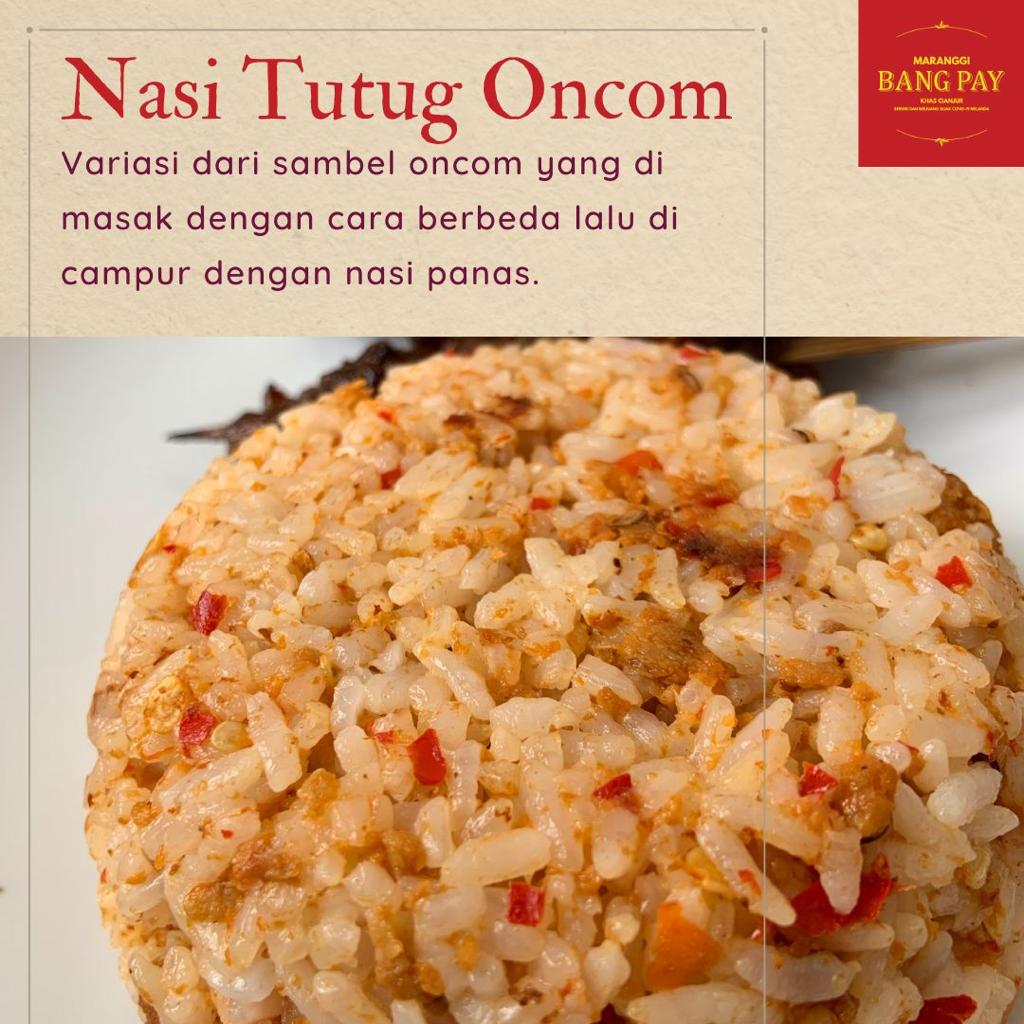Nasi Tutug Oncom Sate Maranggi Daging