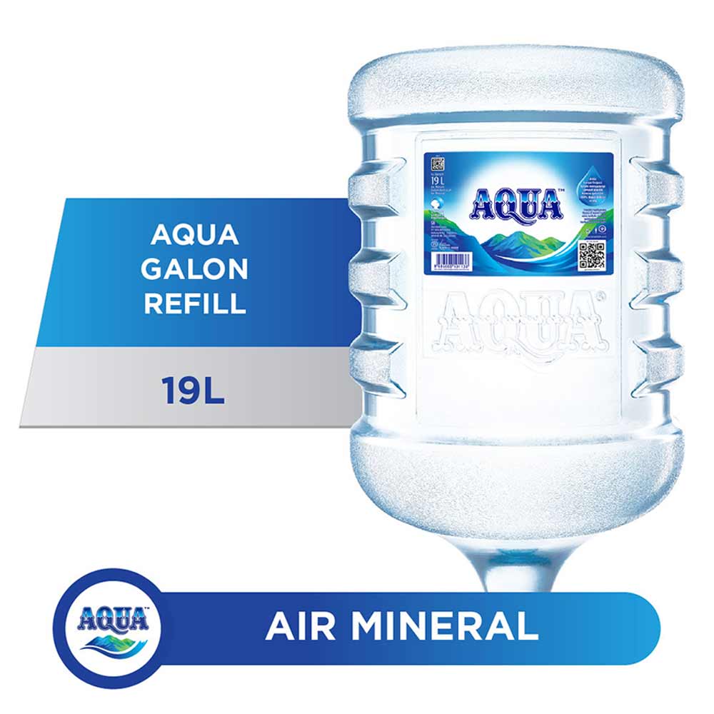 Air Mineral Isi Ulang Aqua 19 ltr