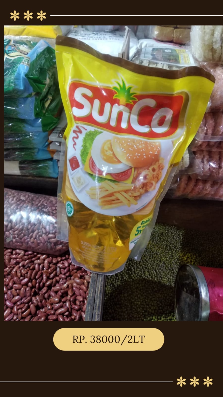 Minyak goreng sunco 2L