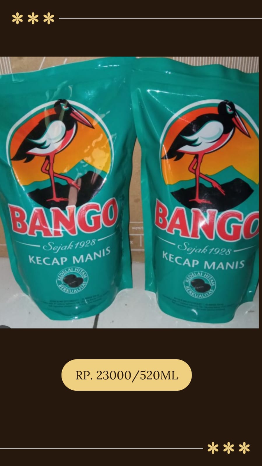 Kecap Manis Bango