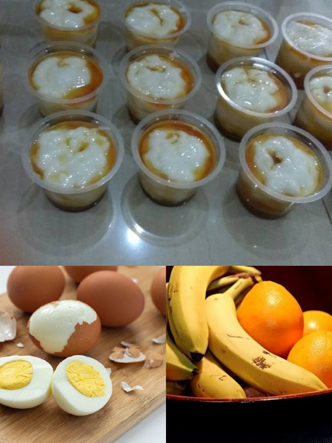 PAKET 2 (Bubur Sum-sum, Telur dan Pisang/jeruk)