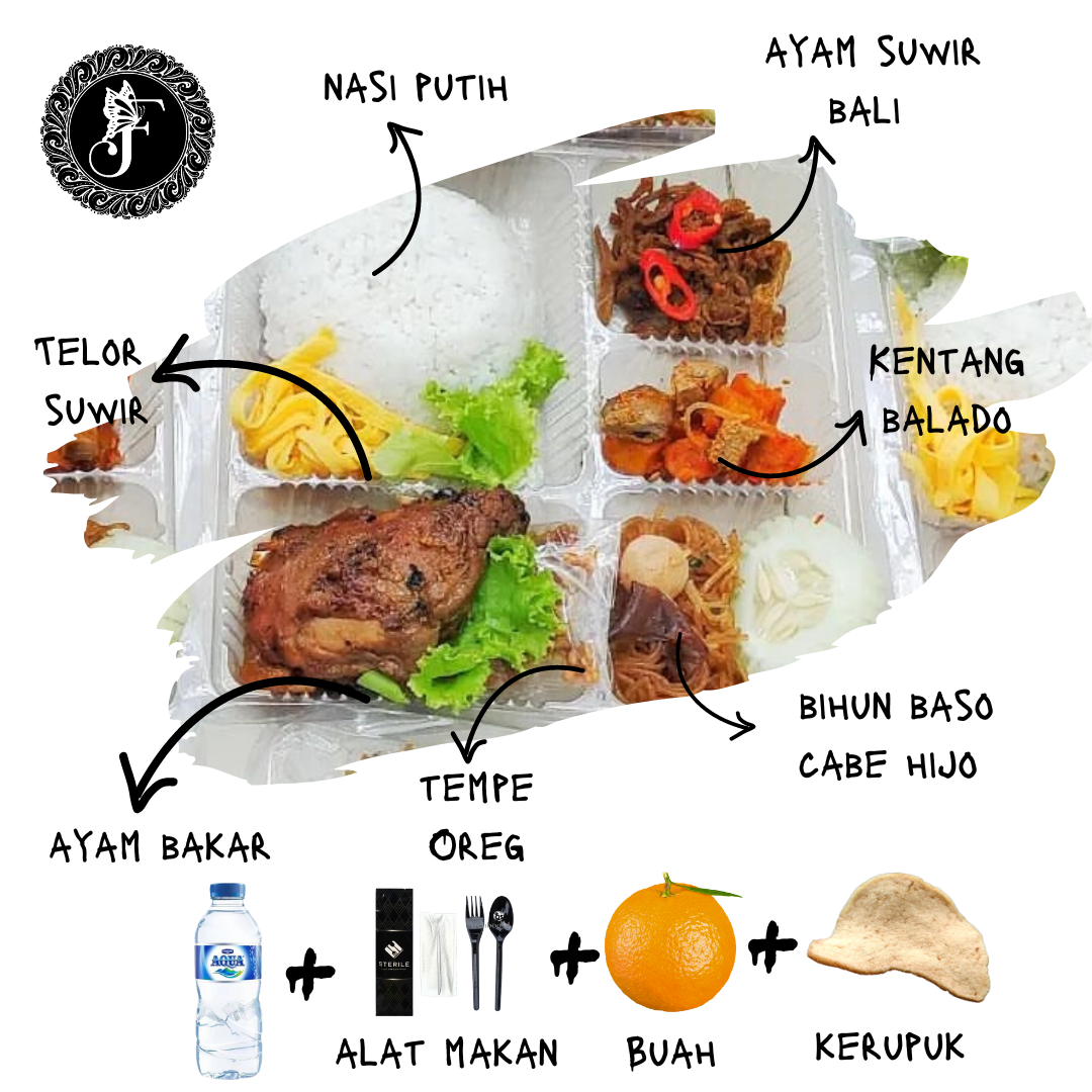 Nasi Box (Paket Ayam Bakar Bali)