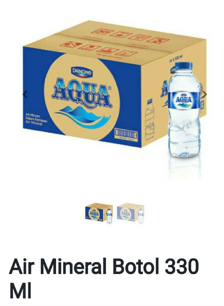 Aqua 330 ml isi 24/dus Dapoer Aida1