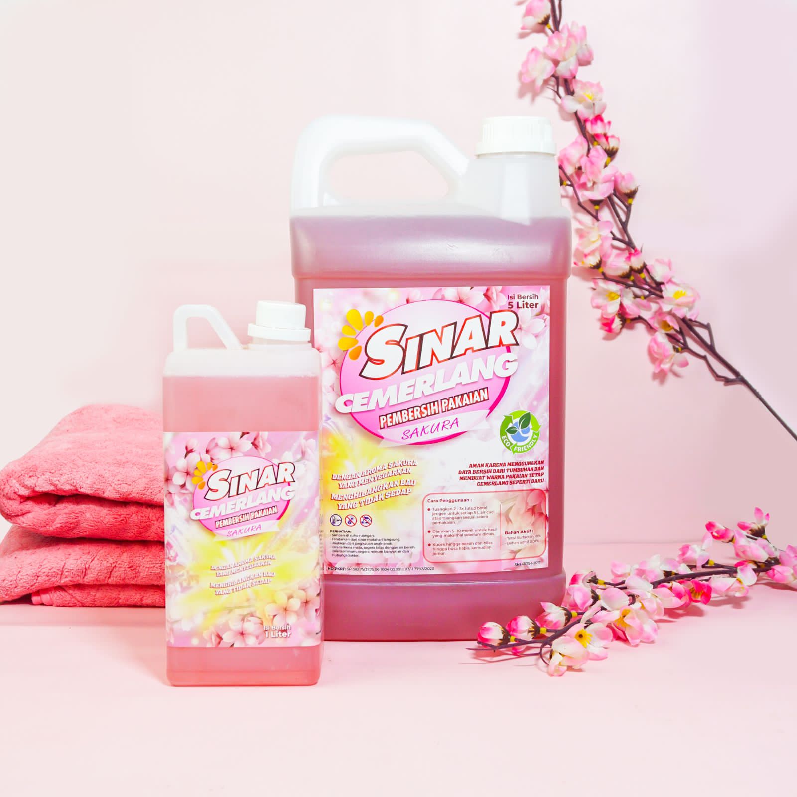 Detergen Sinar Cemerlang Aroma Sakura 5 Liter
