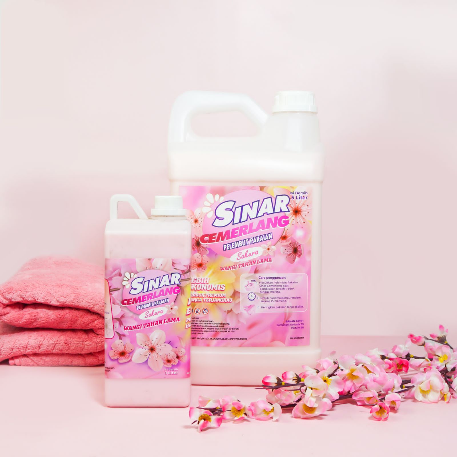 Softener Sinar Cemerlang Aroma Sakura 5 Liter