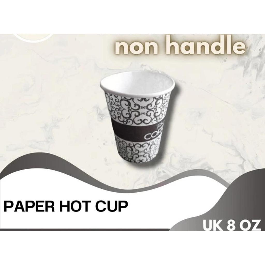 Gelas Paper Cup Motif Ukuran 8 Oz atau 240 ml isi 50 pcs Tanpa Tutup