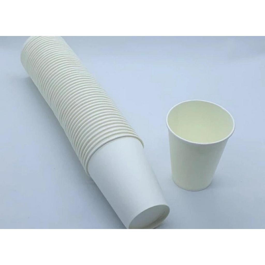 Gelas Paper Cup Polos Ukuran 8 Oz atau 240 ml isi 50 pcs Tanpa Tutup