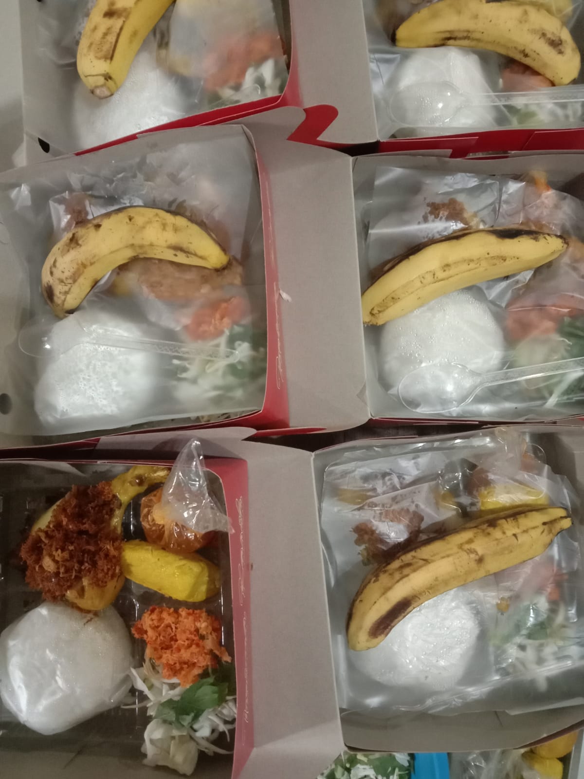 Nasi Box dengan Air Mineralral