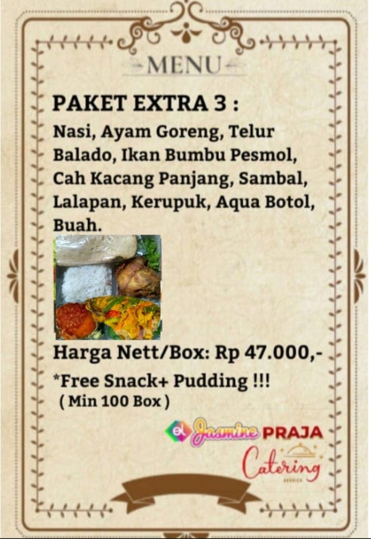 Nasi box paket extra 3