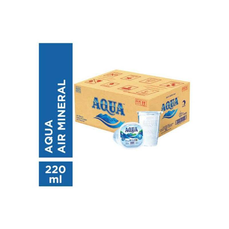 Aqua gelas kemasan 220 ml