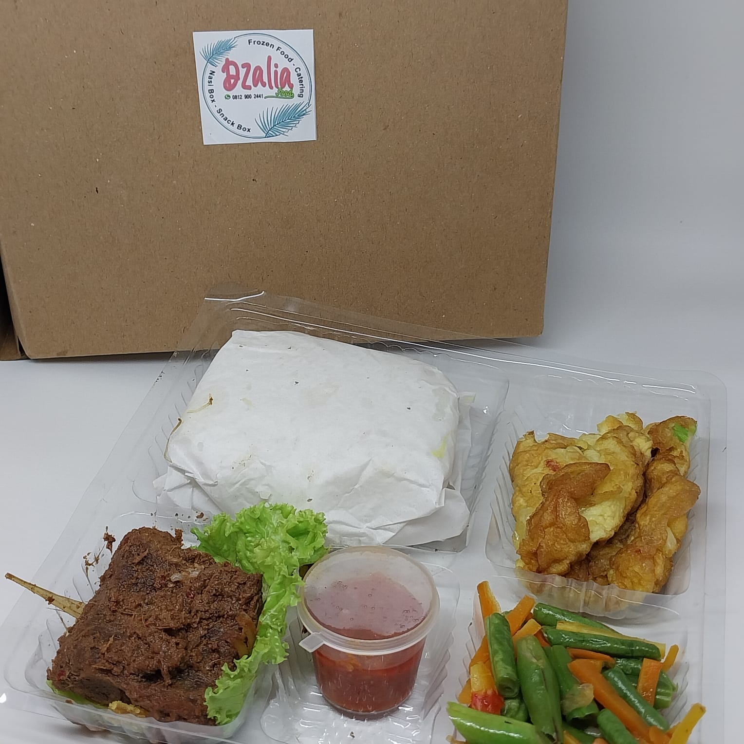 Nasi Rendang Daging Dzalia Food