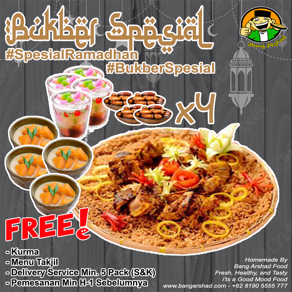 Paket Bukber Kebuli x4 Gratis Takjil