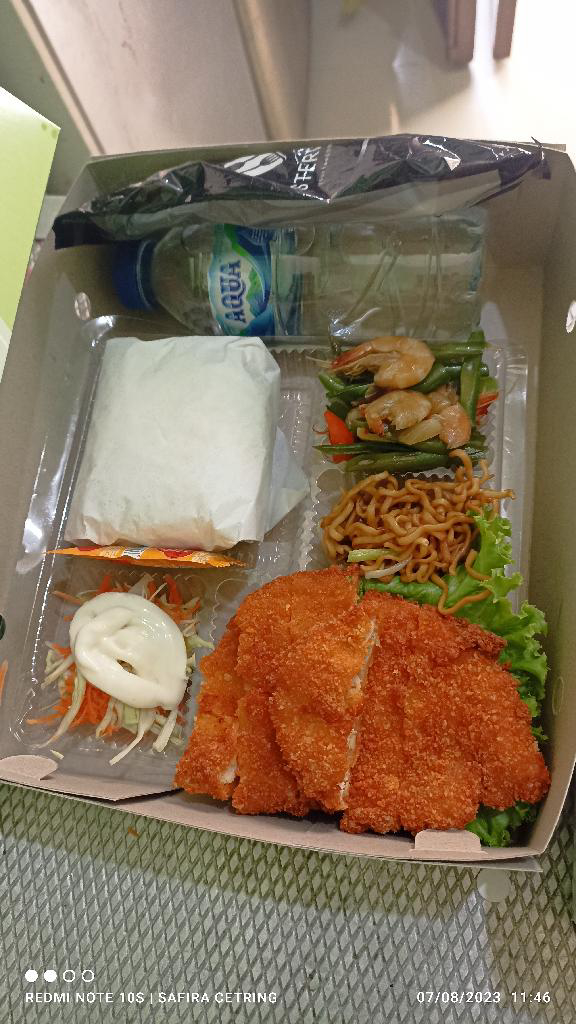 paket nasi box: chicken katsu2
