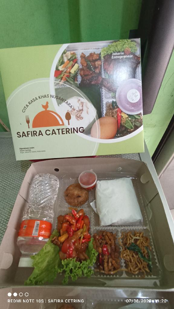 paket nasi box: ayam saus padang1