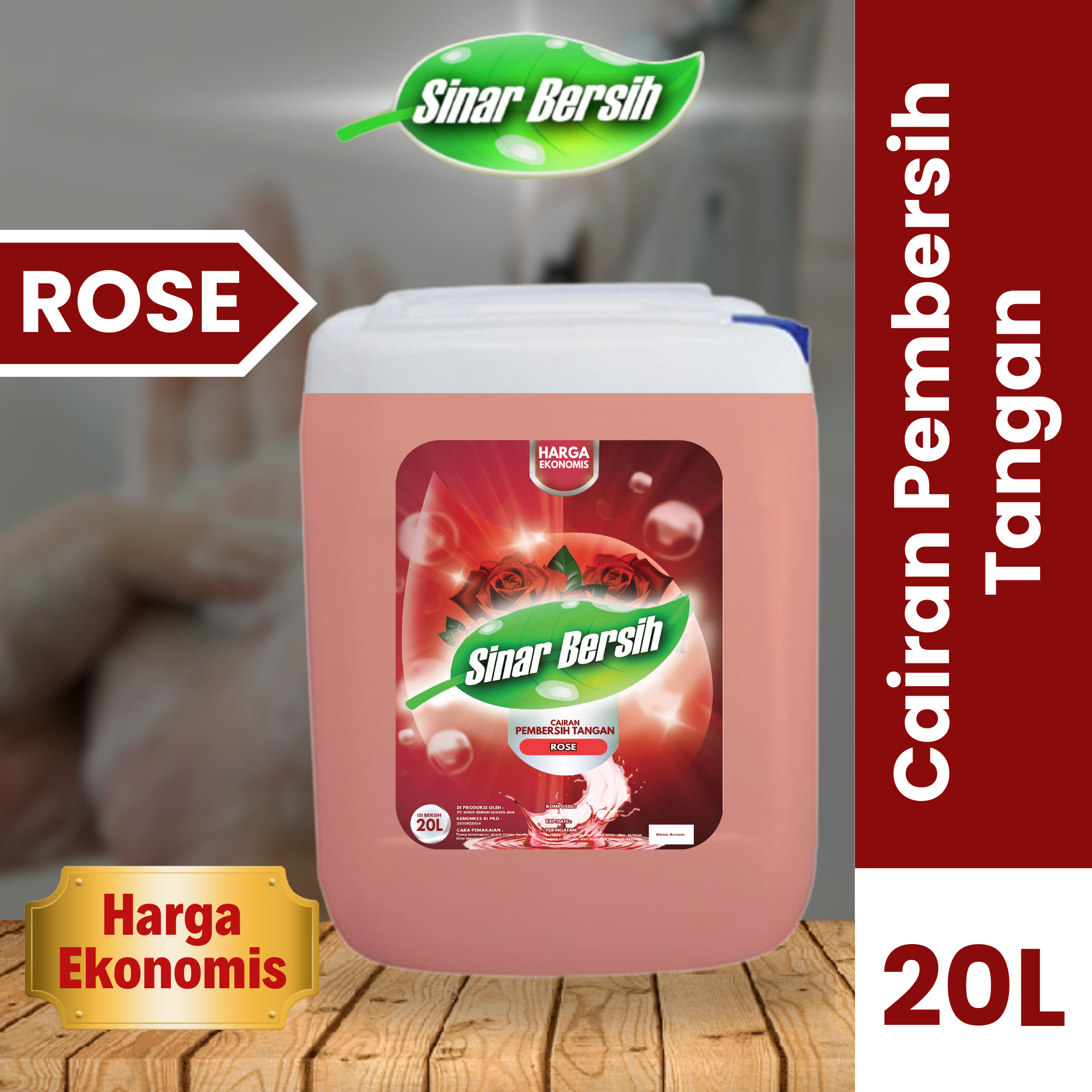 SINAR BERSIH Sabun Cuci Tangan Rose 20 L