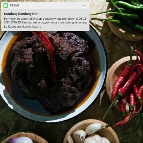 Rendang Hati 'de_rendang' 500gr