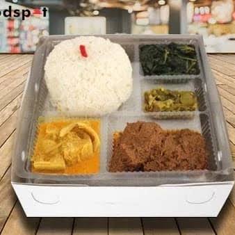Nasi Rendang sambal ijo Afza Dish