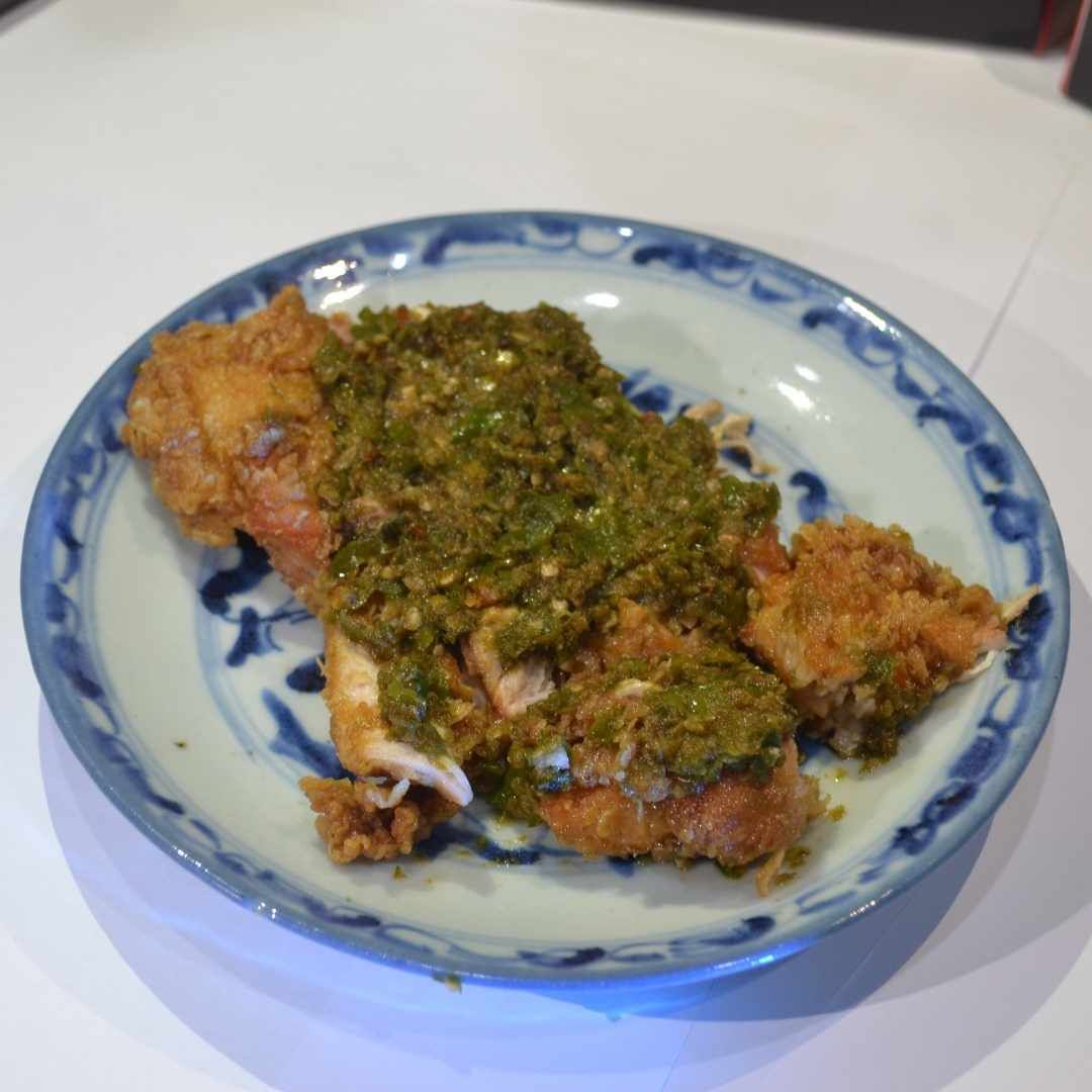 ayam geprek cabe ijo