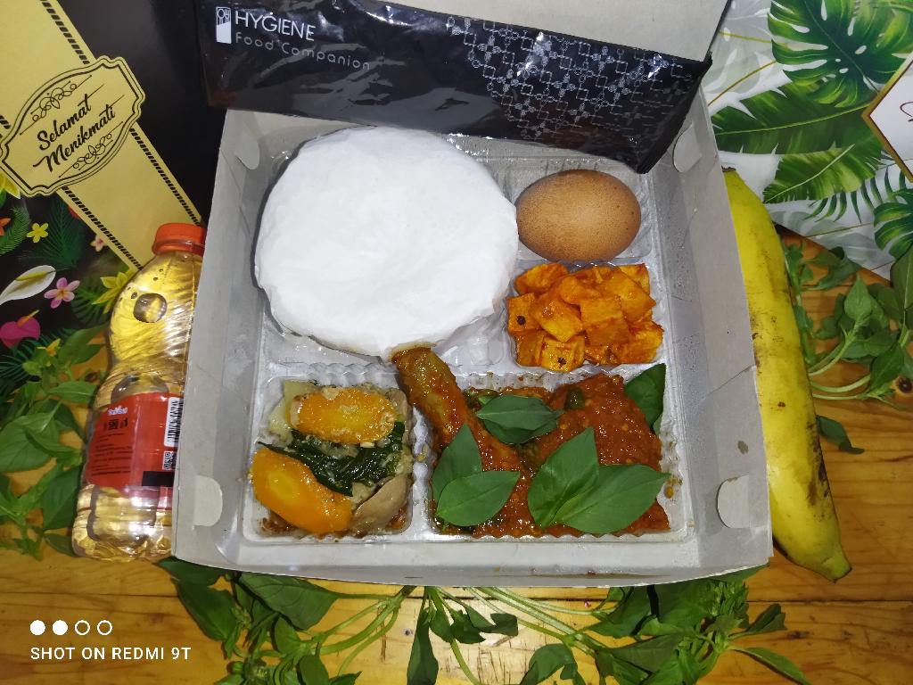 Nasi Putih Ayam Bumbu Kemangi Mak Eno2