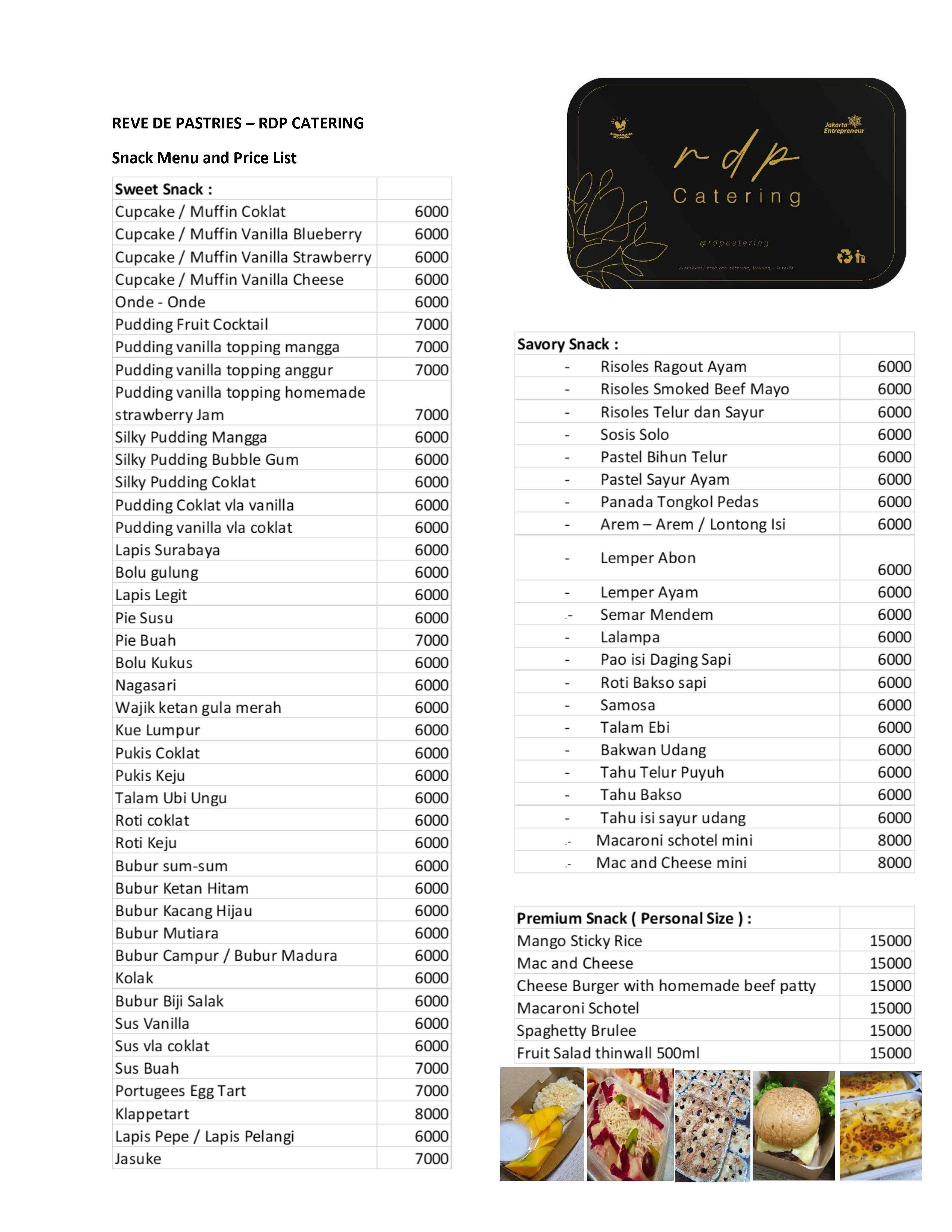 Price List