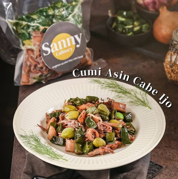 Sanny Culinary Cumi Asin Cabe Ijo