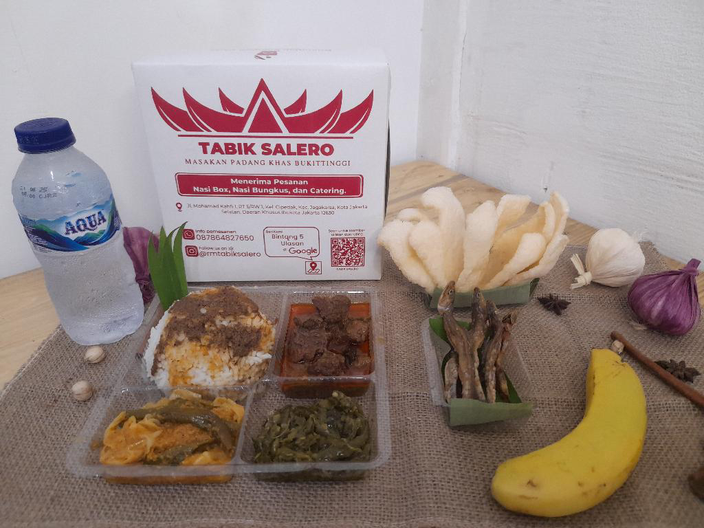 Paket Nasi Padang - Gulai Cancang dan Ikan Palu-palu1