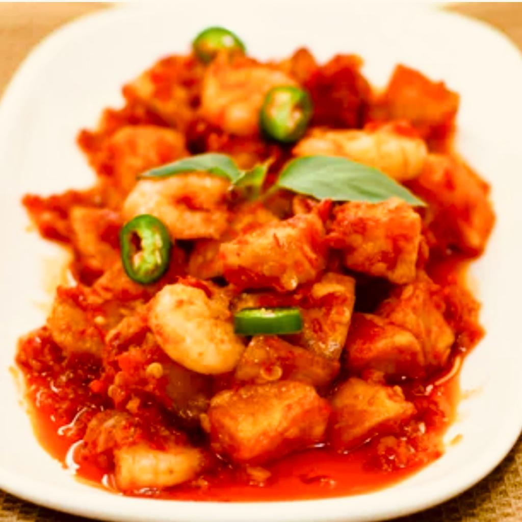 sambal goreng kentang + udang