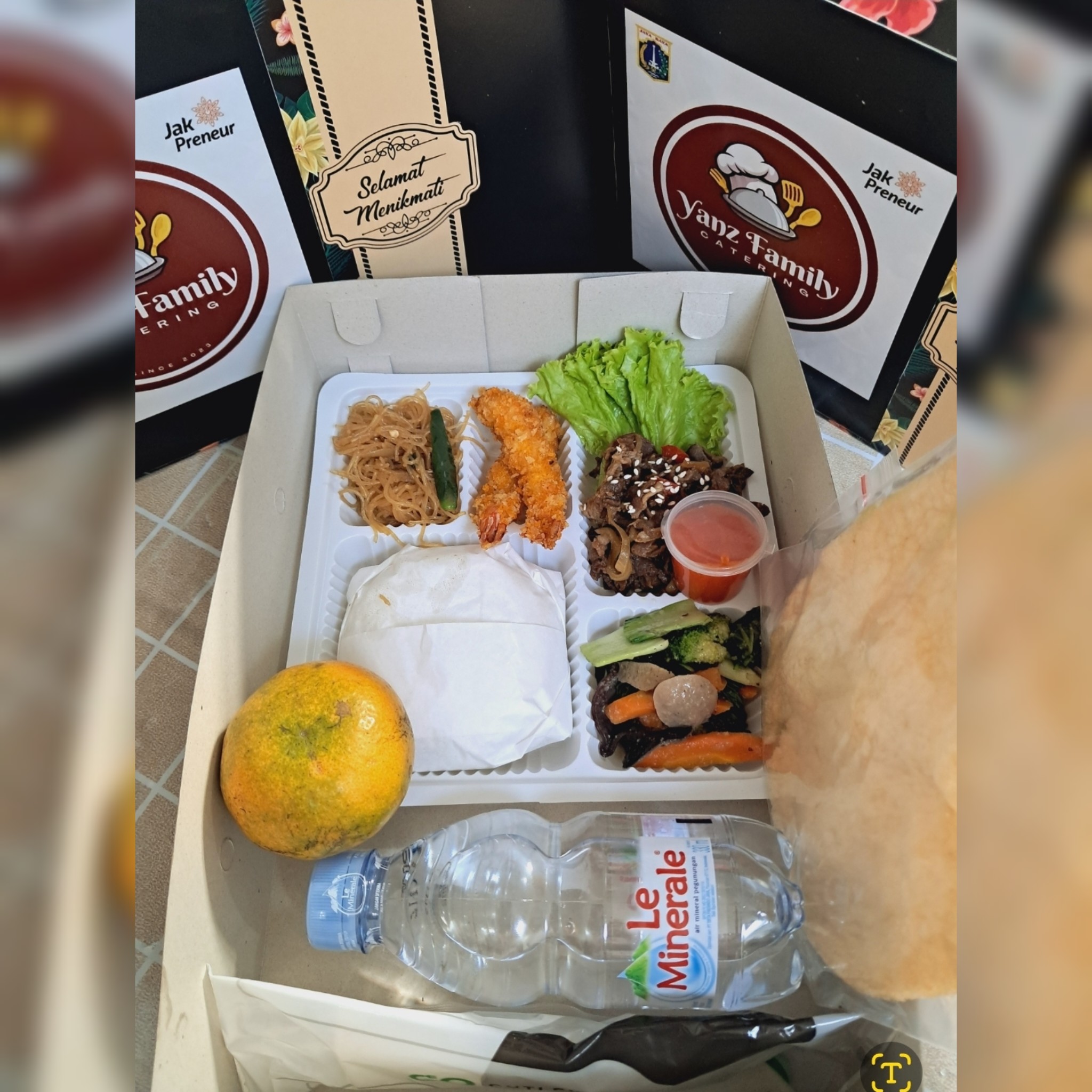 Paket Premium Beef Teriyaki &amp; Ebi Furai From Yanz Family Catering