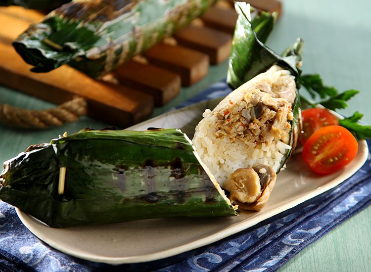 Nasi Bakar Ayam Jamur