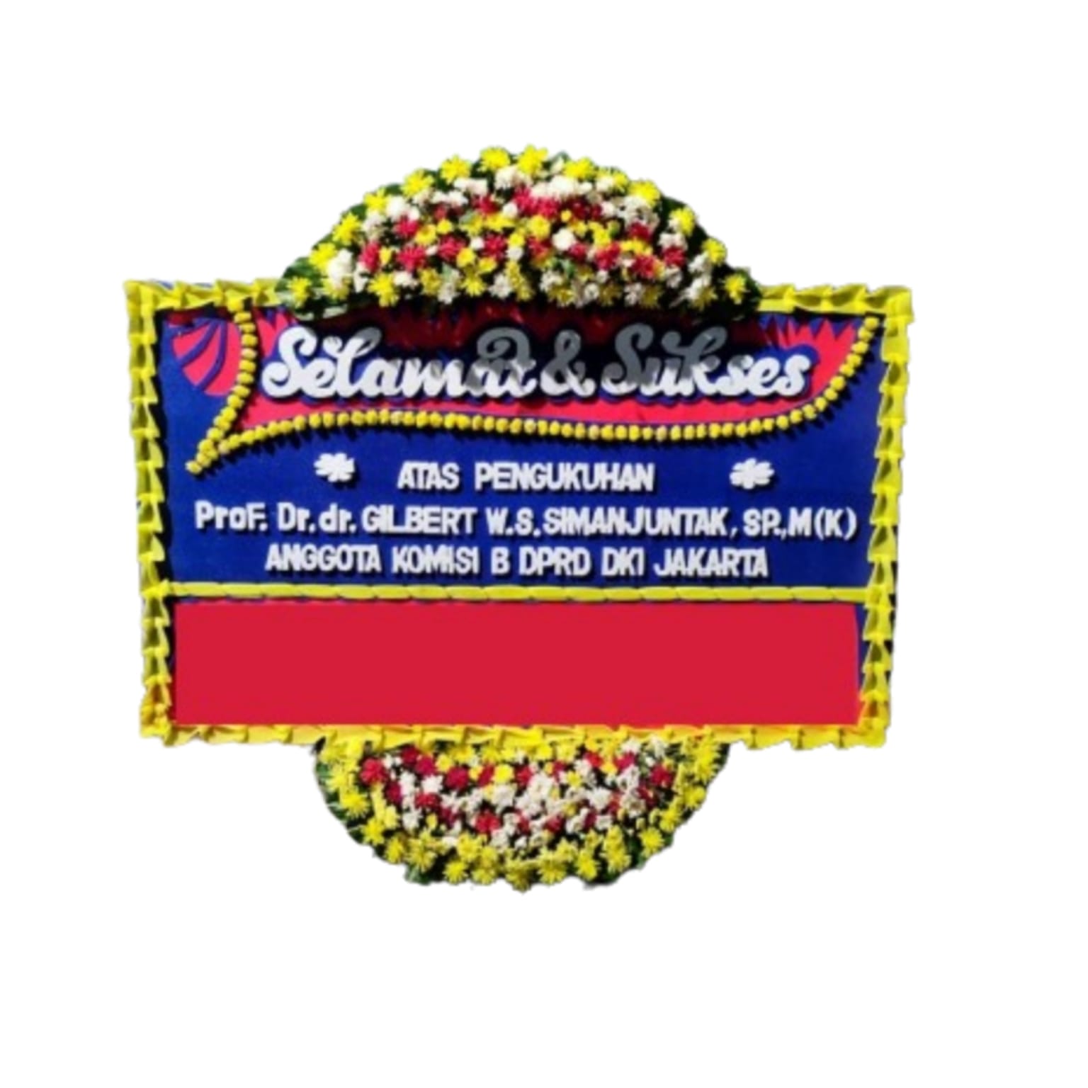 Papan Bunga Ucapan Sukses