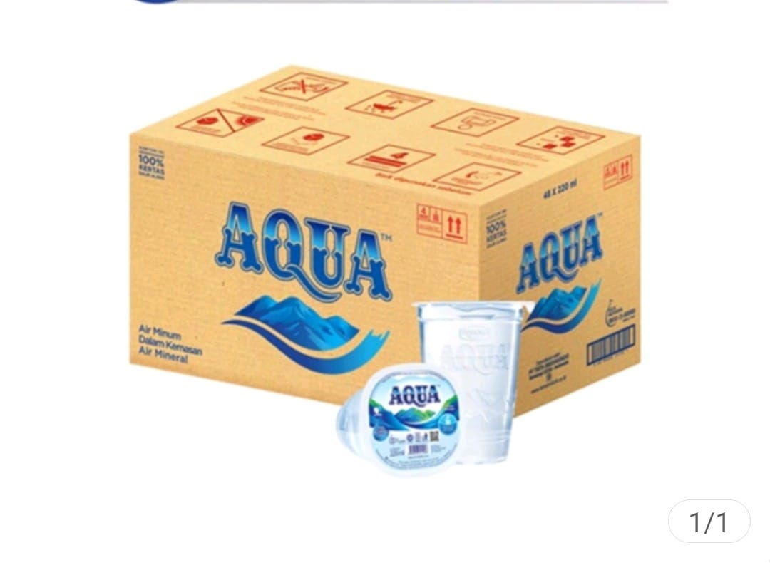 Aqua gelas 240 ml/48 gelas
