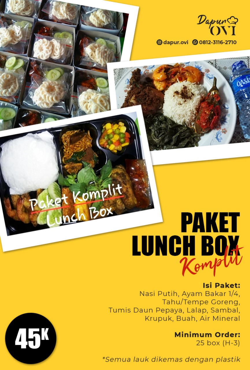 Paket Makan Siang Untuk Rapat - Dapur Ovi