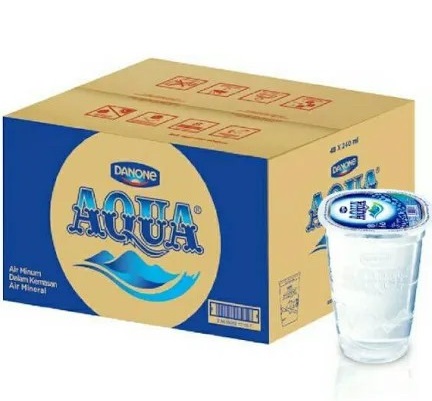 air mineral aqua kemasan 240 ml