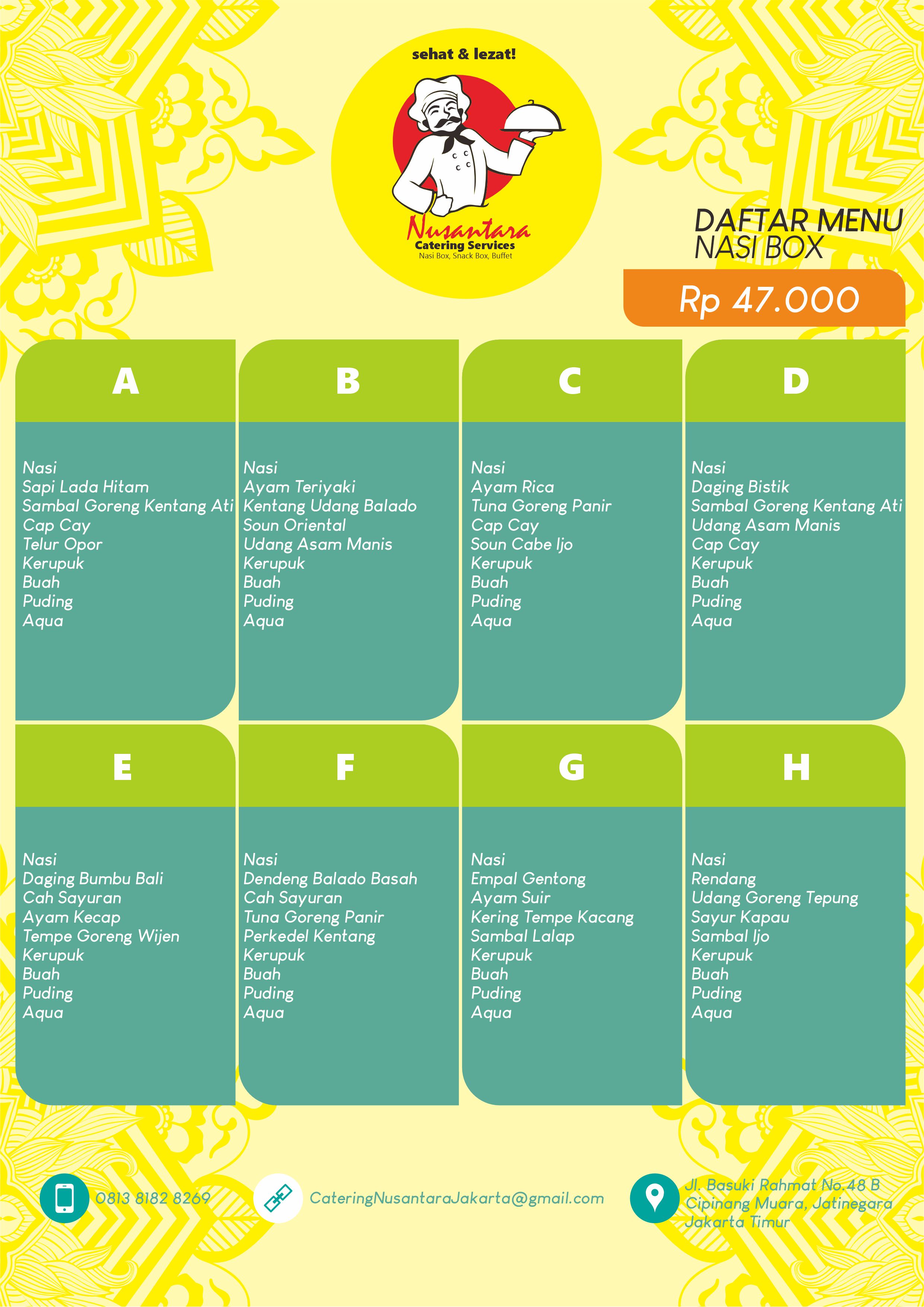 Paket Makan &amp; Snack Nusantara Catering